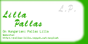 lilla pallas business card